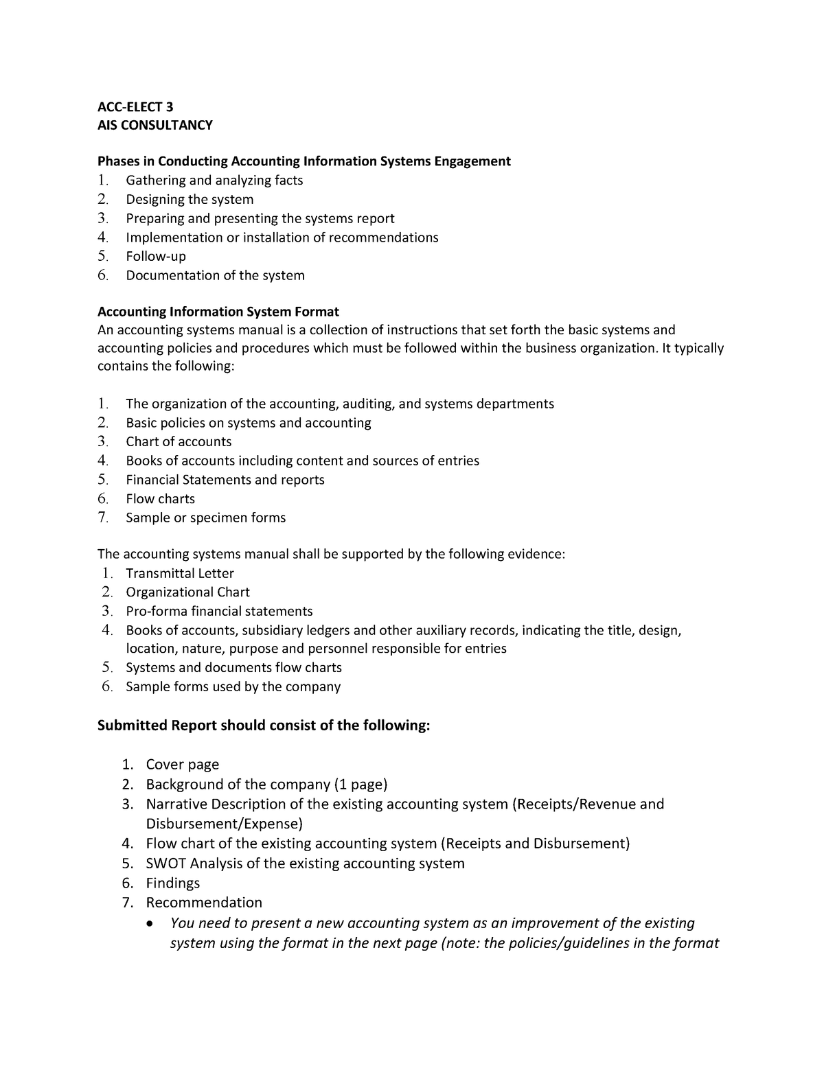 AIS-Consultancy-Format - ACC-ELECT 3 AIS CONSULTANCY Phases in ...