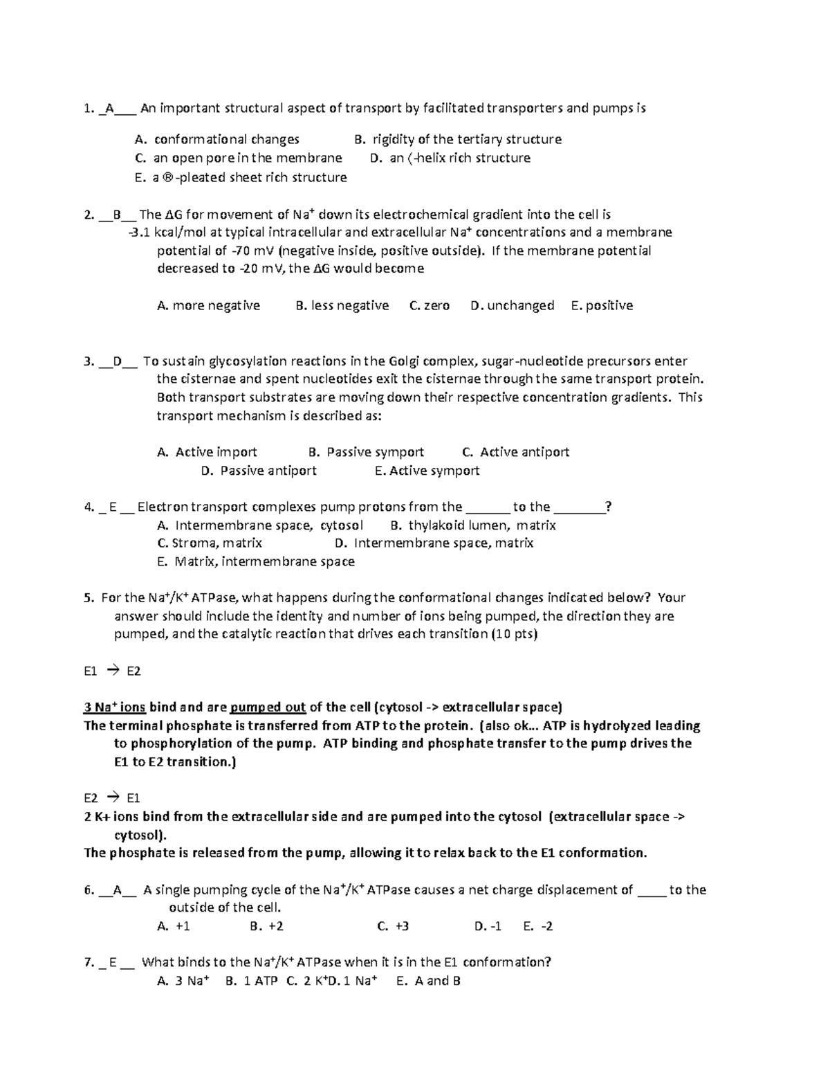 Practice Quiz Week 4 KEY - 1. An Important Structural Aspect Of ...