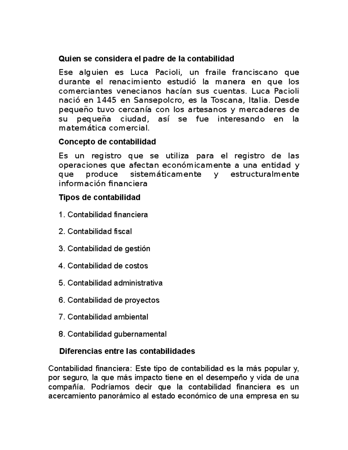 Quien se considera el padre de la contabilidad - Luca Pacioli nació en