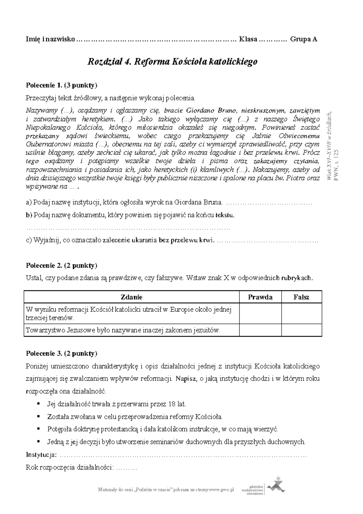 4 cwiczenia powtorzeniowe pdf 2 - Materiały do serii „Podróże w czasie