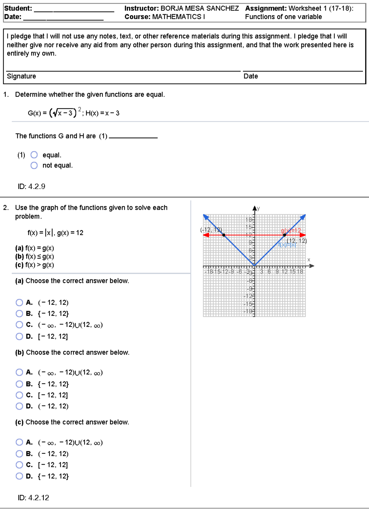 Math Workbook for marketing - 1. 2. Student: _____________________ Date