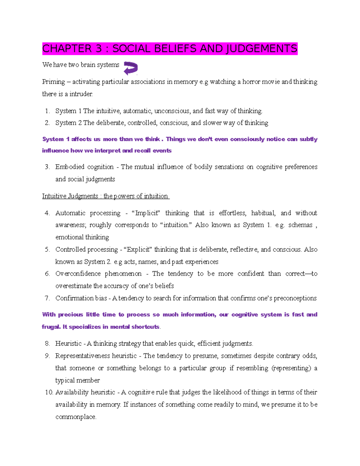 Chapter 3 Social Beliefs AND Judgement CHAPTER 3 SOCIAL BELIEFS AND