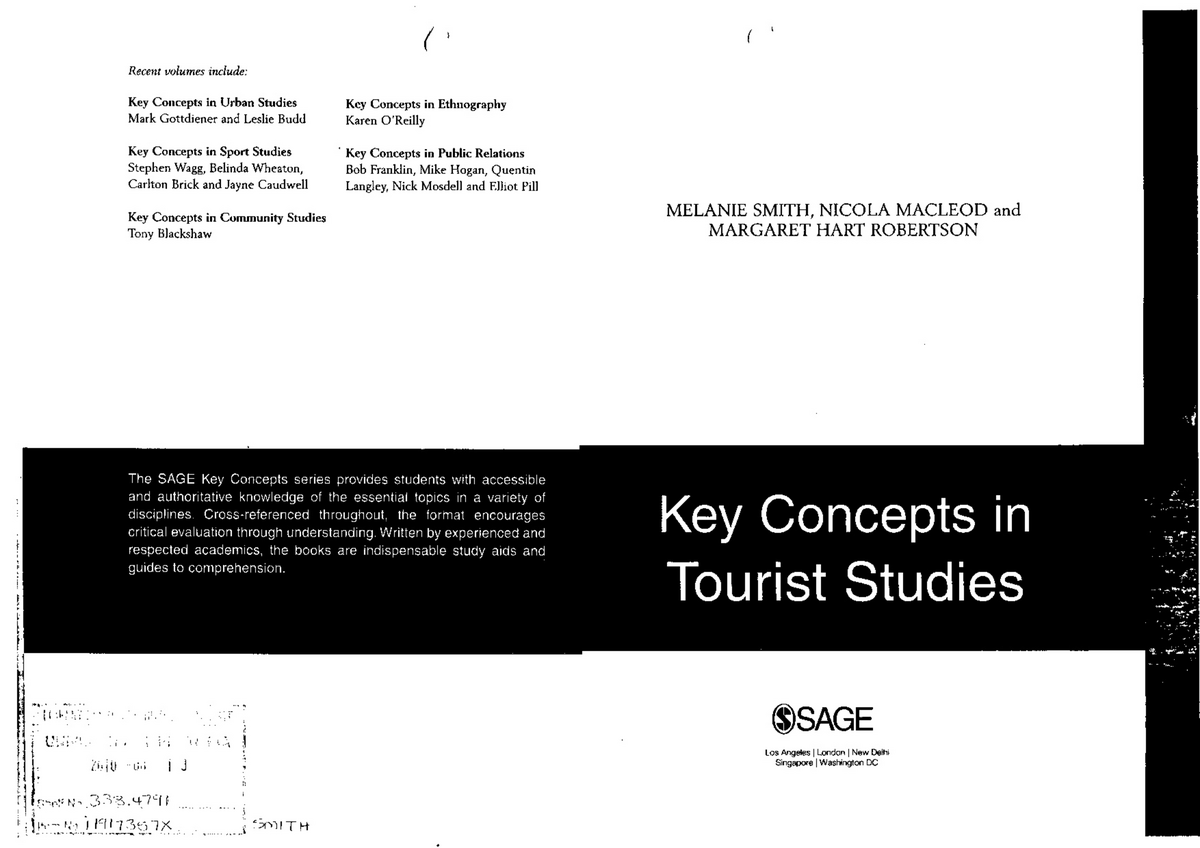 studies of tourist