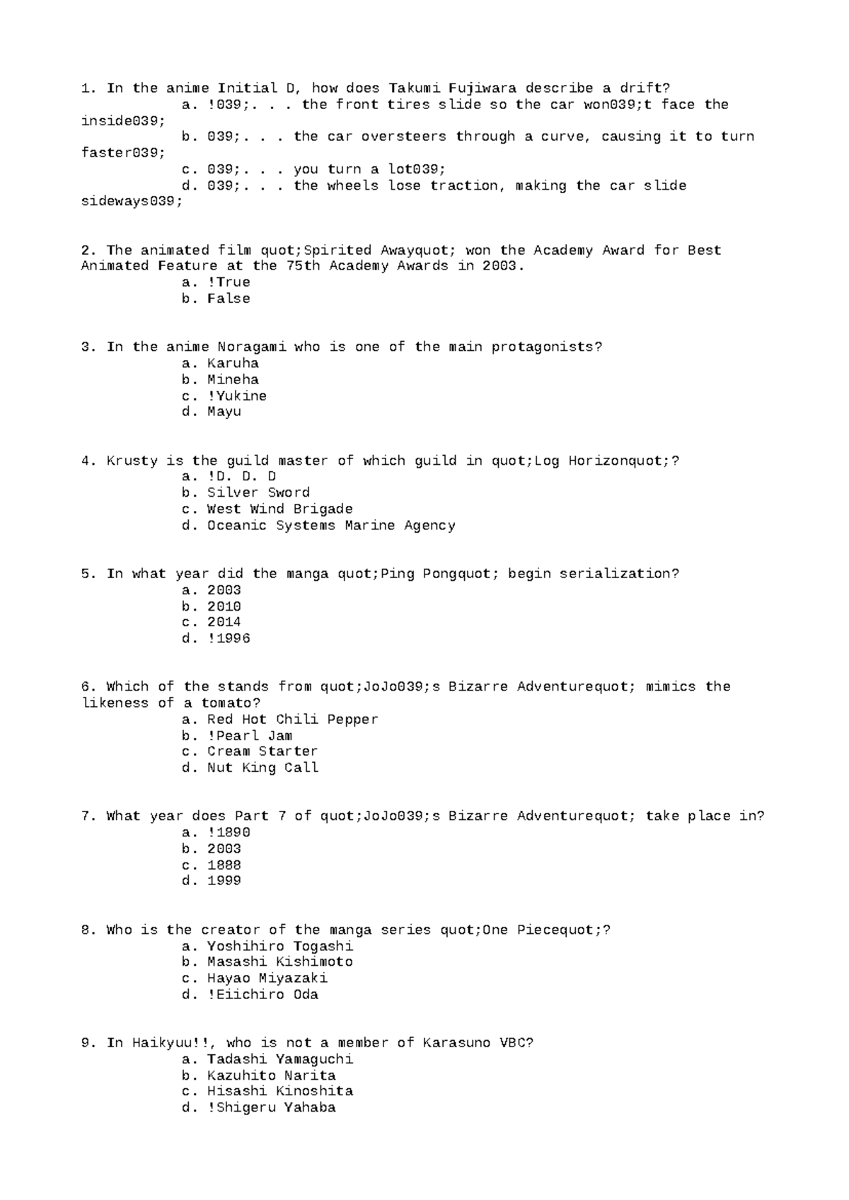 URBN107 Hypothesis Testing Fall 2020 9 - In the anime Initial D, how ...