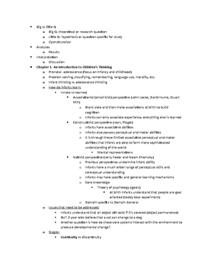 Behavioral Neuroscience Notes-Pysch 360 - Chapter 1: Behavioral ...