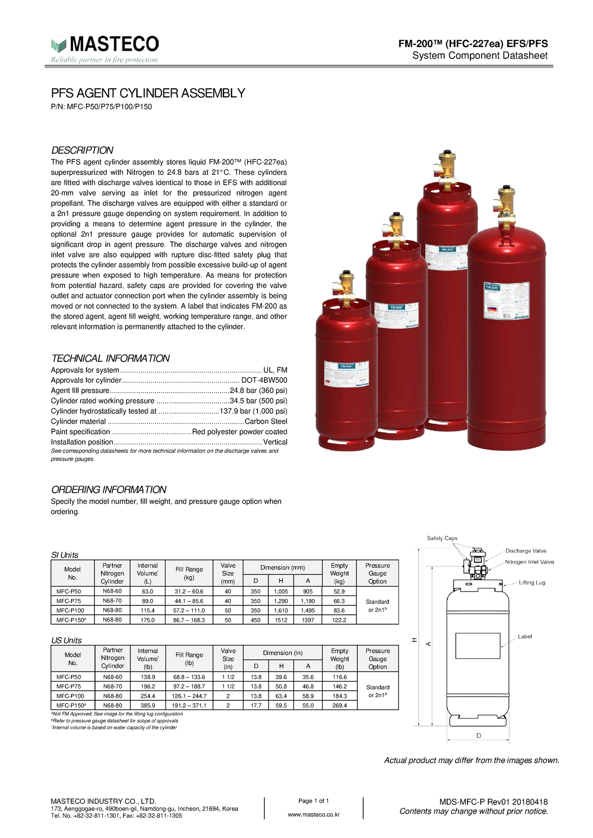 Pfs efs data sheet merged-merged - System Component Datasheet MASTECO ...