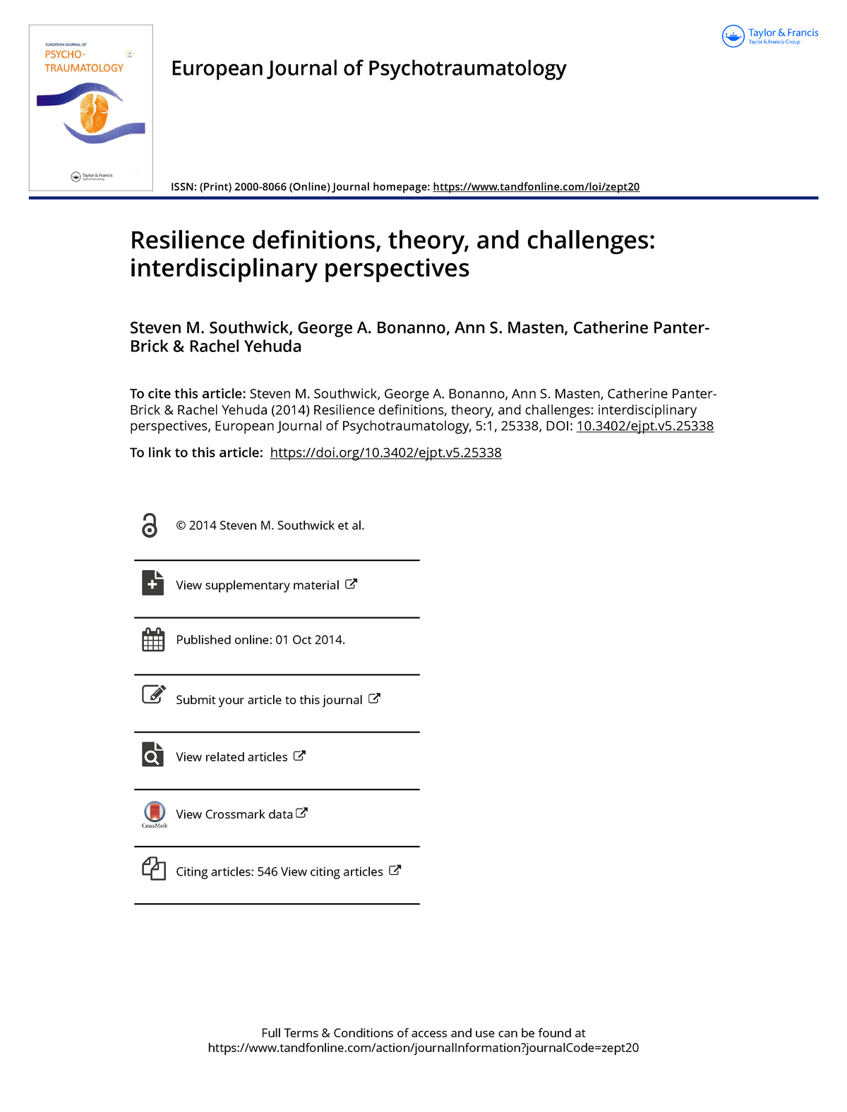 resilience-definitions-theory-and-challenges-interdisciplinary