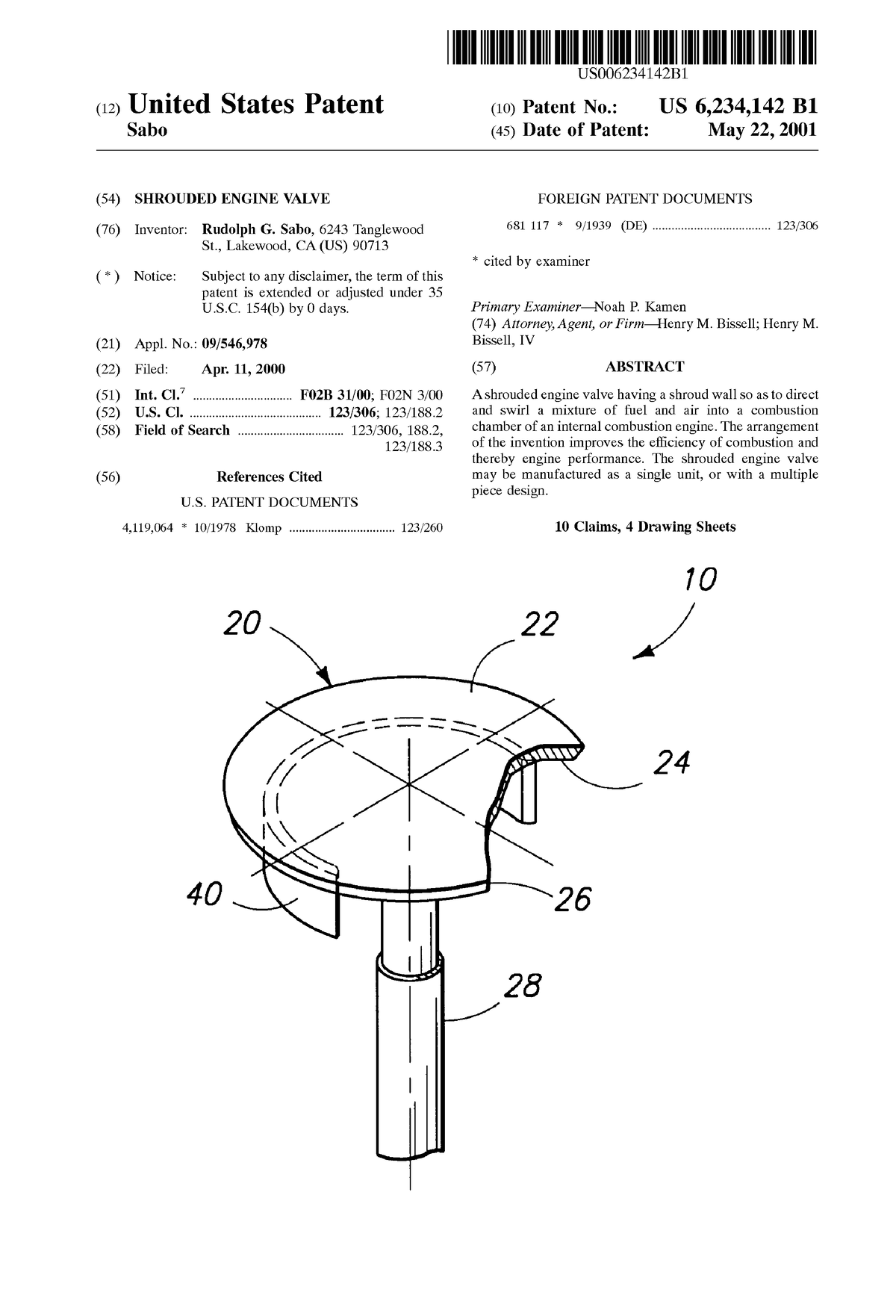 US6234142 - Nada - USOO6234142B (12) United States Patent (10) Patent ...