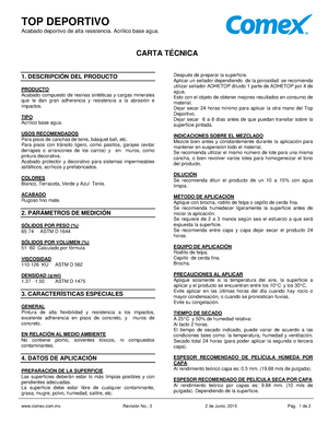 TOP- Deportivo - Documento favorable para ayuda momentánea - TOP DEPORTIVO  Acabado deportivo de alta - Studocu