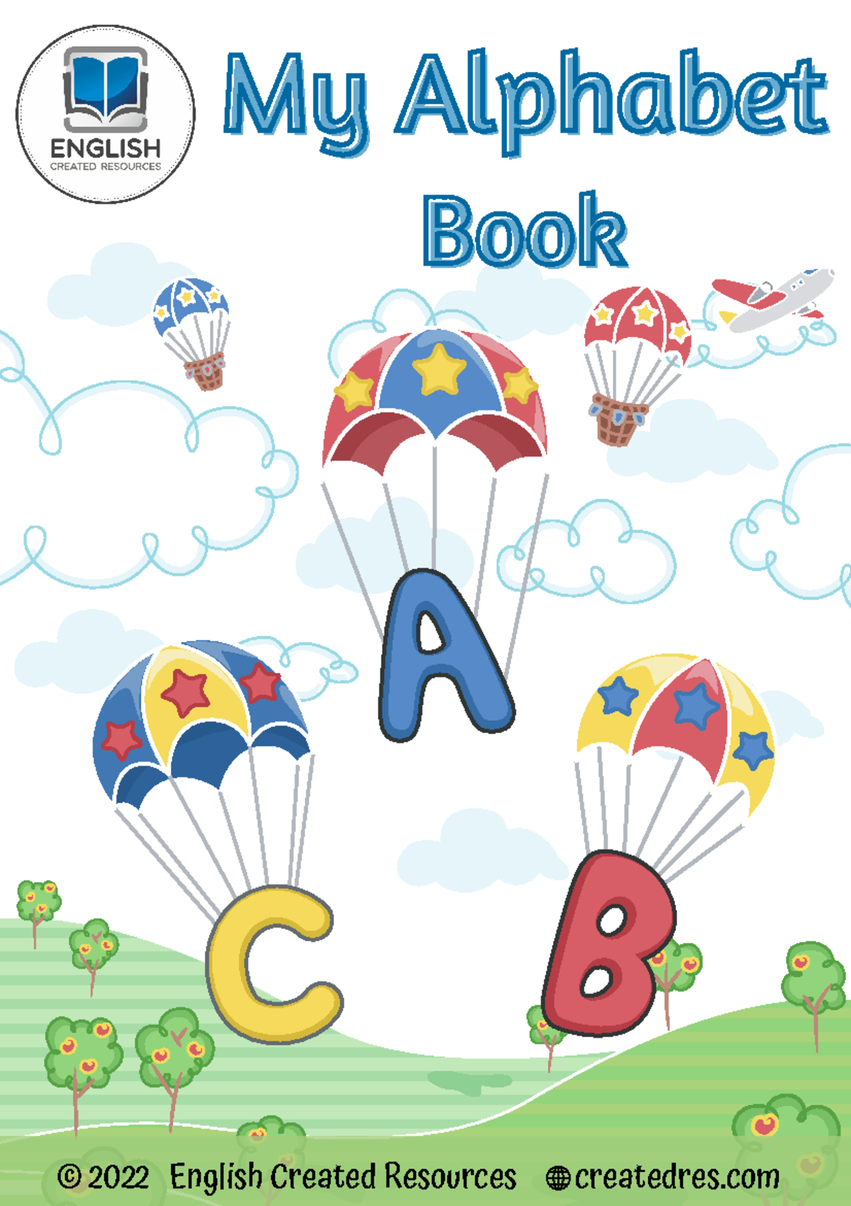 My Alphabet Book Tracing and Coloring Copyright 2022 English Created ...