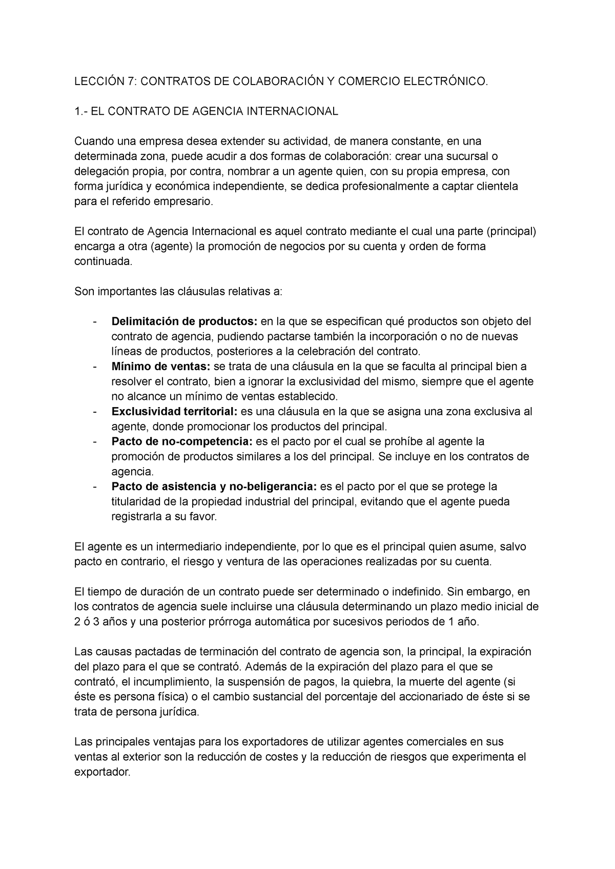 Lección 7 Contratos De Colaboración Y Comercio Electrónico LecciÓn 7 Contratos De 9788