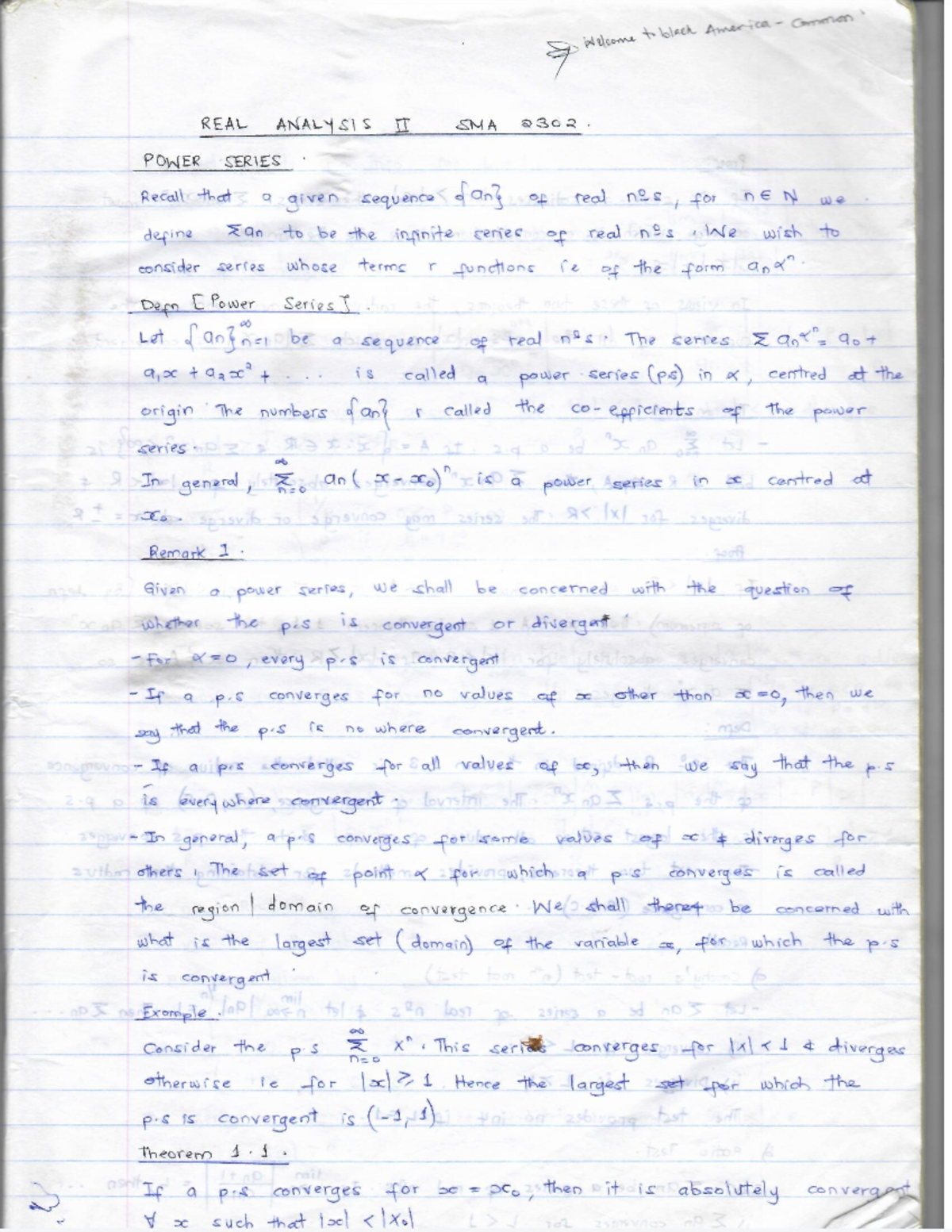 SCAN REAL Analysis Notes - Information Communication Technology - Studocu