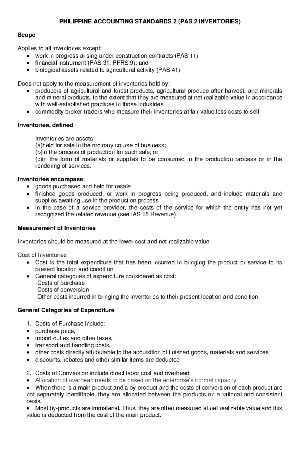 Audit-of-Inventory - Bnnnn - PHILIPPINE ACCOUNTING STANDARDS 2 (PAS 2 ...