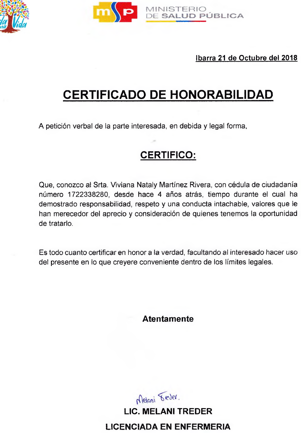 Certificado De Honorabilidad Es Lo Mismo Que Referencia 