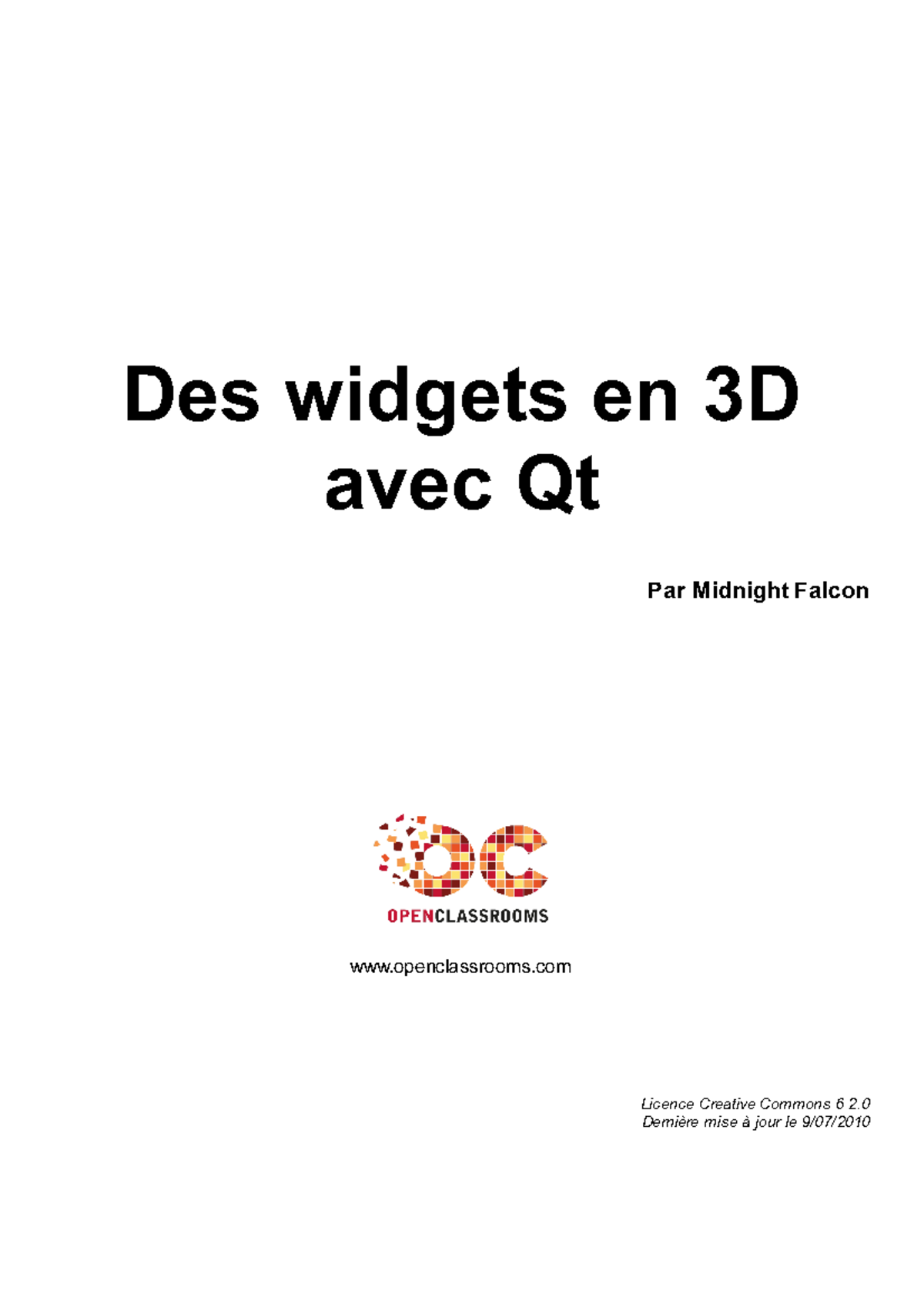 des widgets en 3d avec qt - Des widgets en 3D avec Qt Par Midnight ...