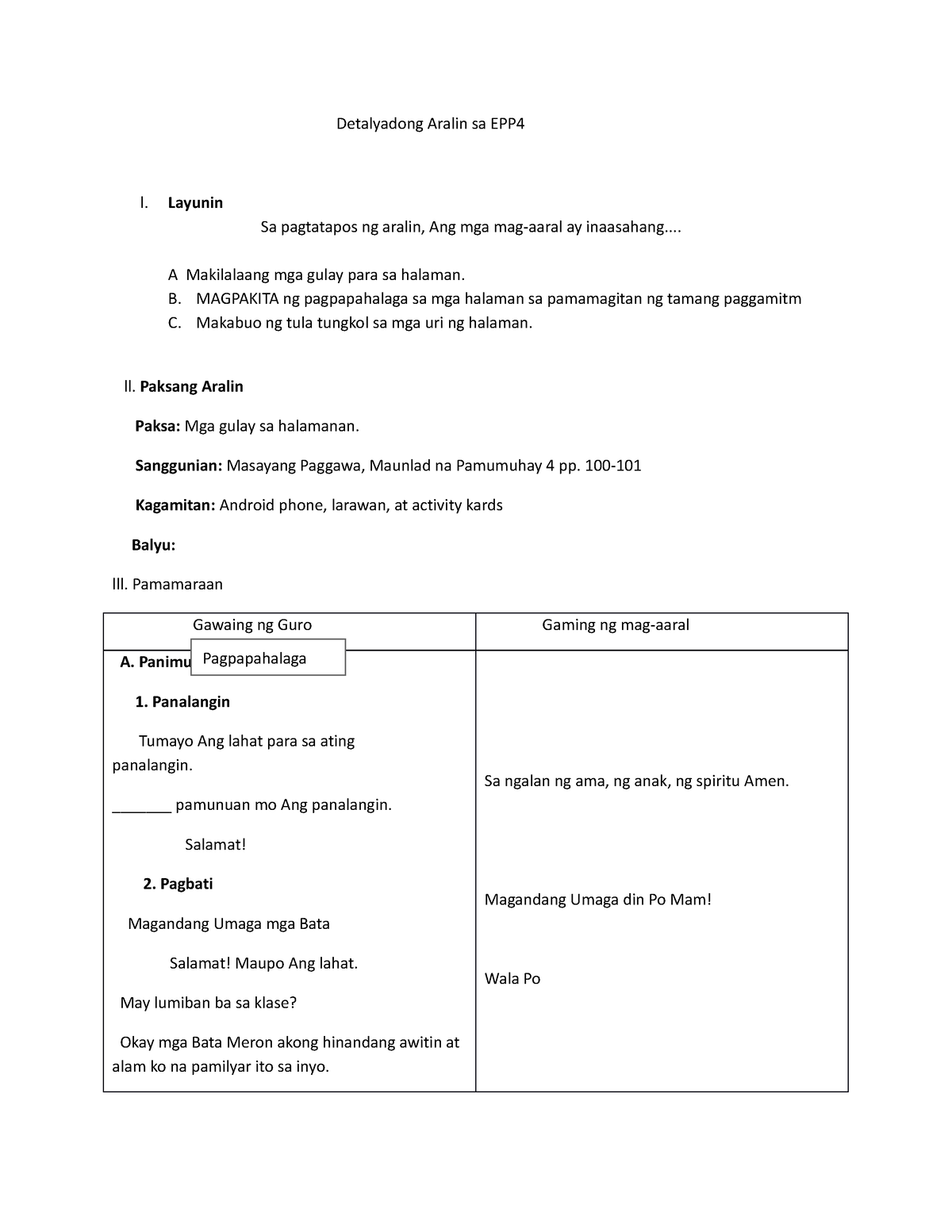 TLE DLP-WPS Office - This Is All About Detailed Lesson Plan For ...