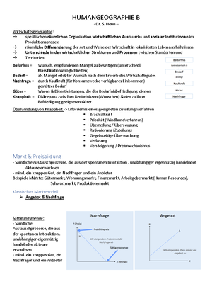 Zusammenfassung Humangeographie B Studocu