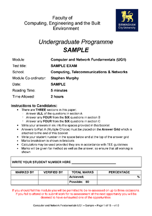Network Fundamentals- The Foundations of Computer Networks - Network ...