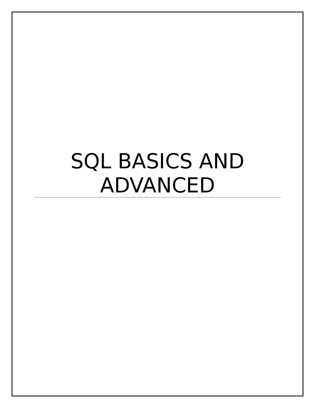 Sql SQL SQL BASICS AND ADVANCED INTRODUCTION SQL Is A Standard   Thumb 1200 1553 