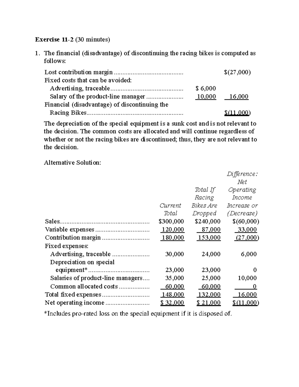 HW10 Chapter+11 Part1 - Exercise 11- 2 (30 minutes) The financial ...