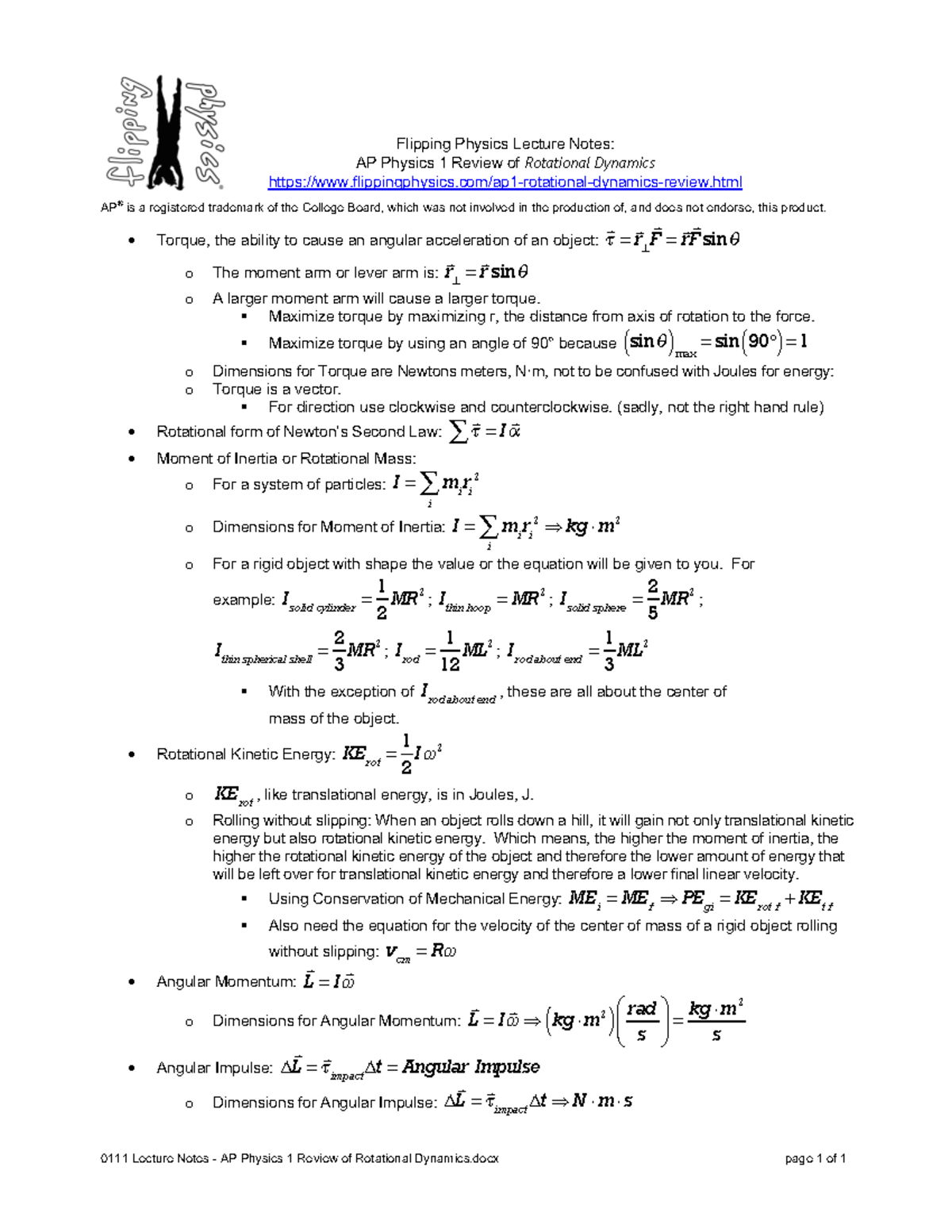 rotational-dynamics-notes-0111-lecture-notes-ap-physics-1-review-of