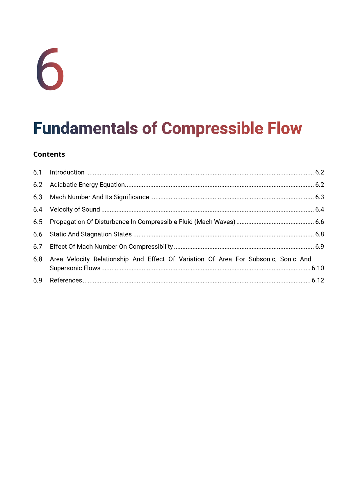 fundamental of compressible flow - Contents Introduction 6. Adiabatic ...