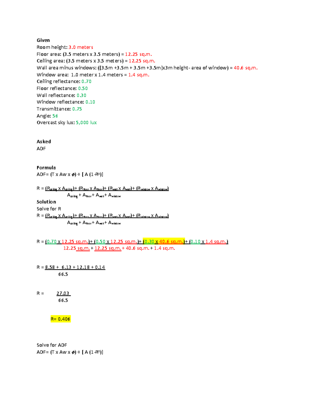 ADF computation,window size computation WITH DETAILED SOLUTION - Given ...