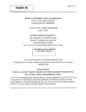 Kami Export - calorimetry problem set - Chem 112 - Studocu