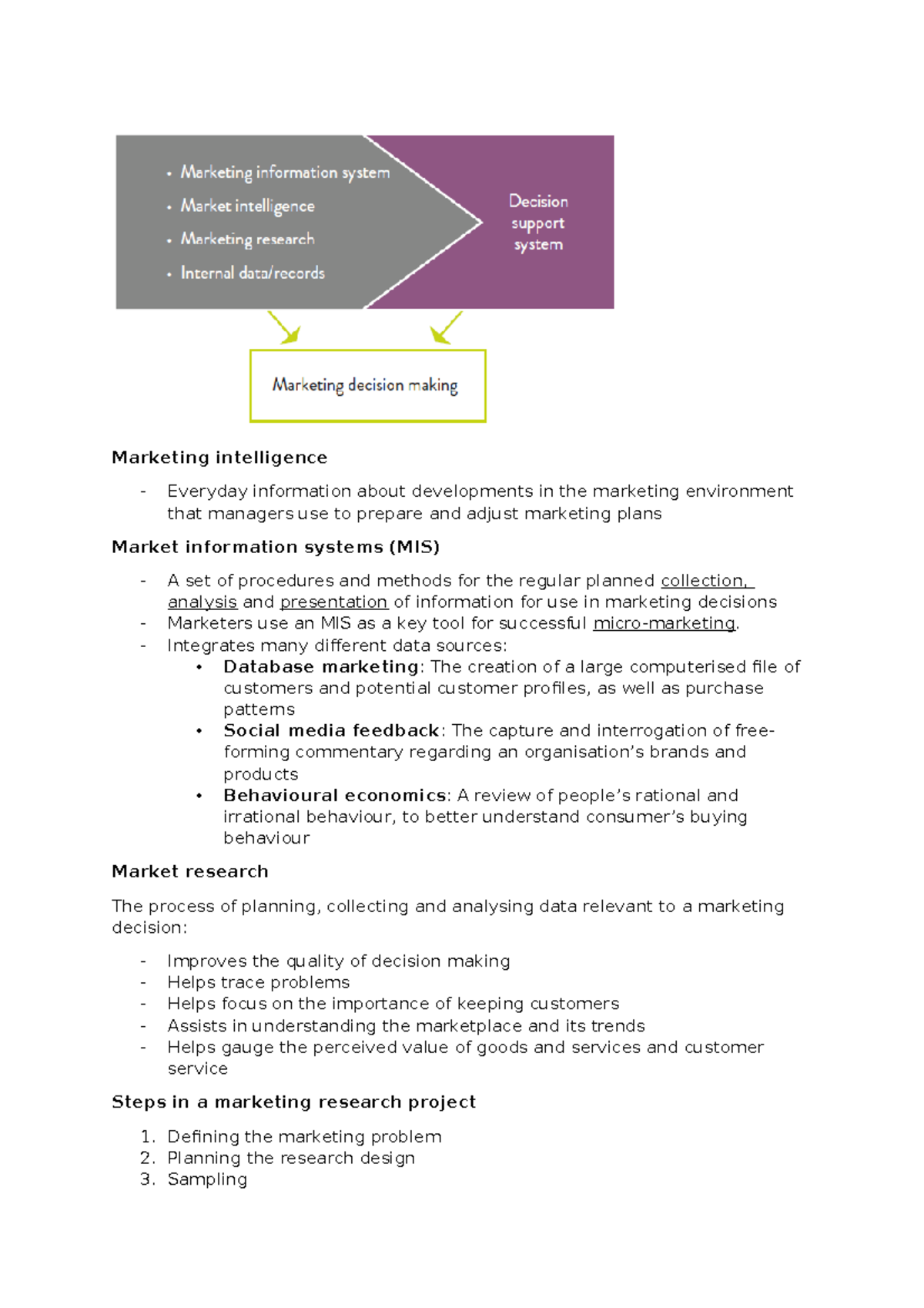 Week 11 Market research - Marketing intelligence Everyday information ...