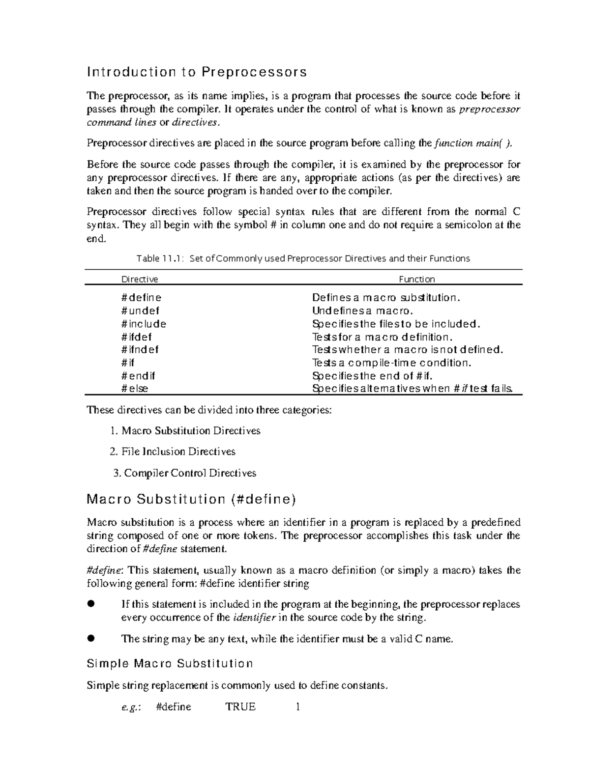 Preprocessor - It operates under the control of what is known as ...