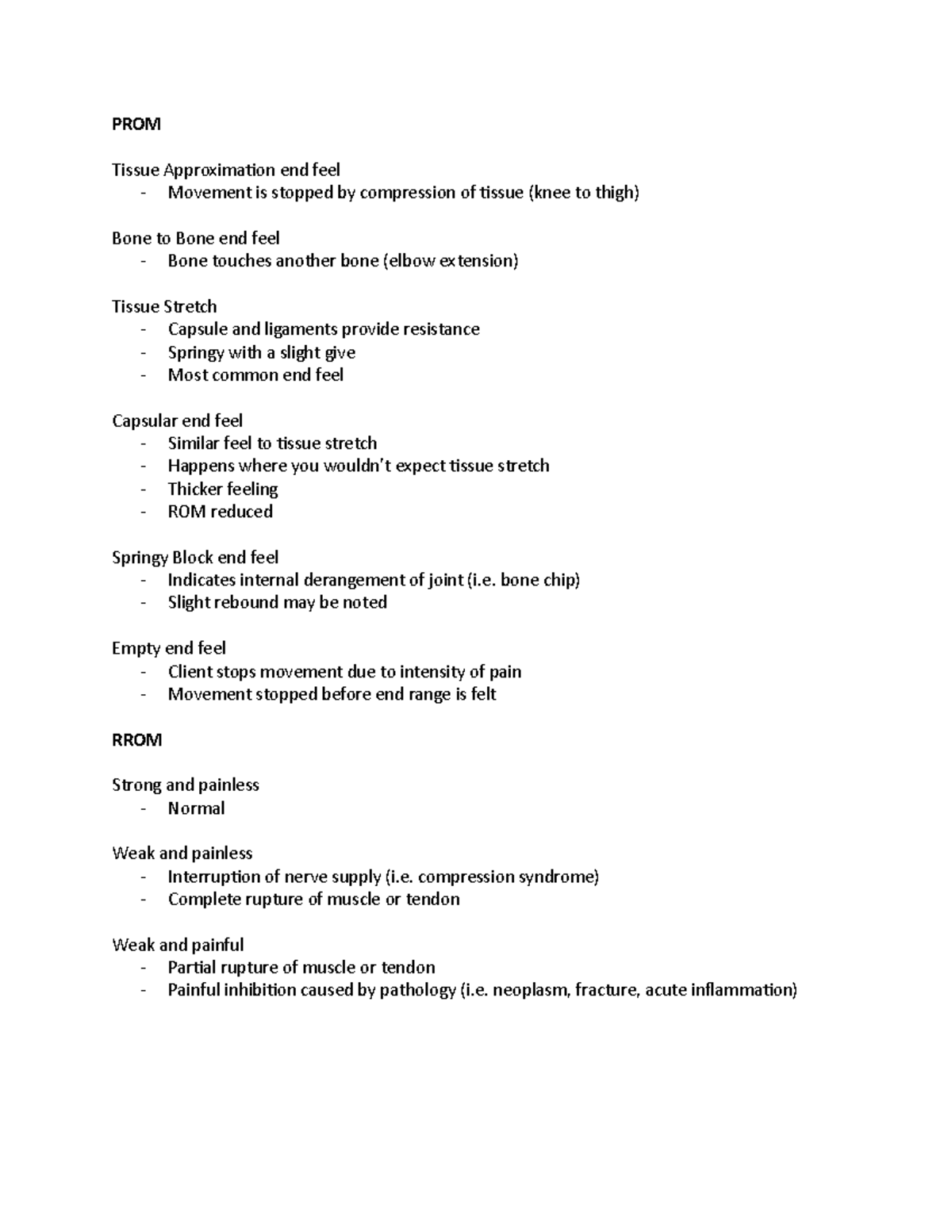 grading-system-prom-tissue-approximaion-end-feel-movement-is