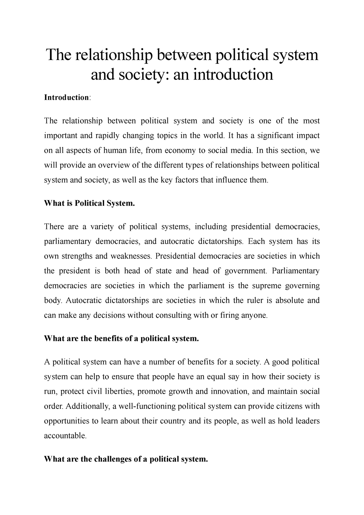 The Relationship Between Political System And Society An Introduction   Thumb 1200 1698 