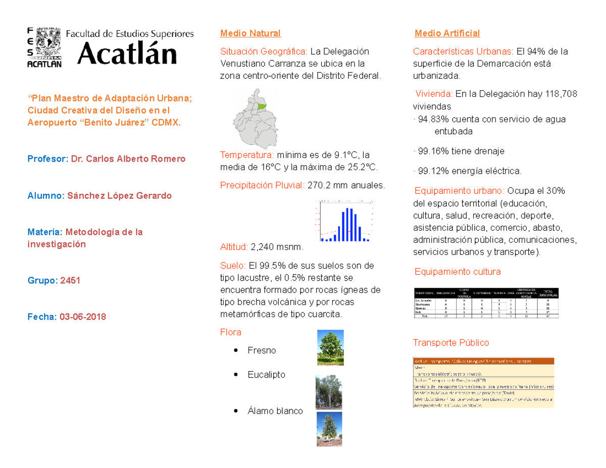 Triptico Metodologia Triplico Trabajo De Investigaci N Ciudades