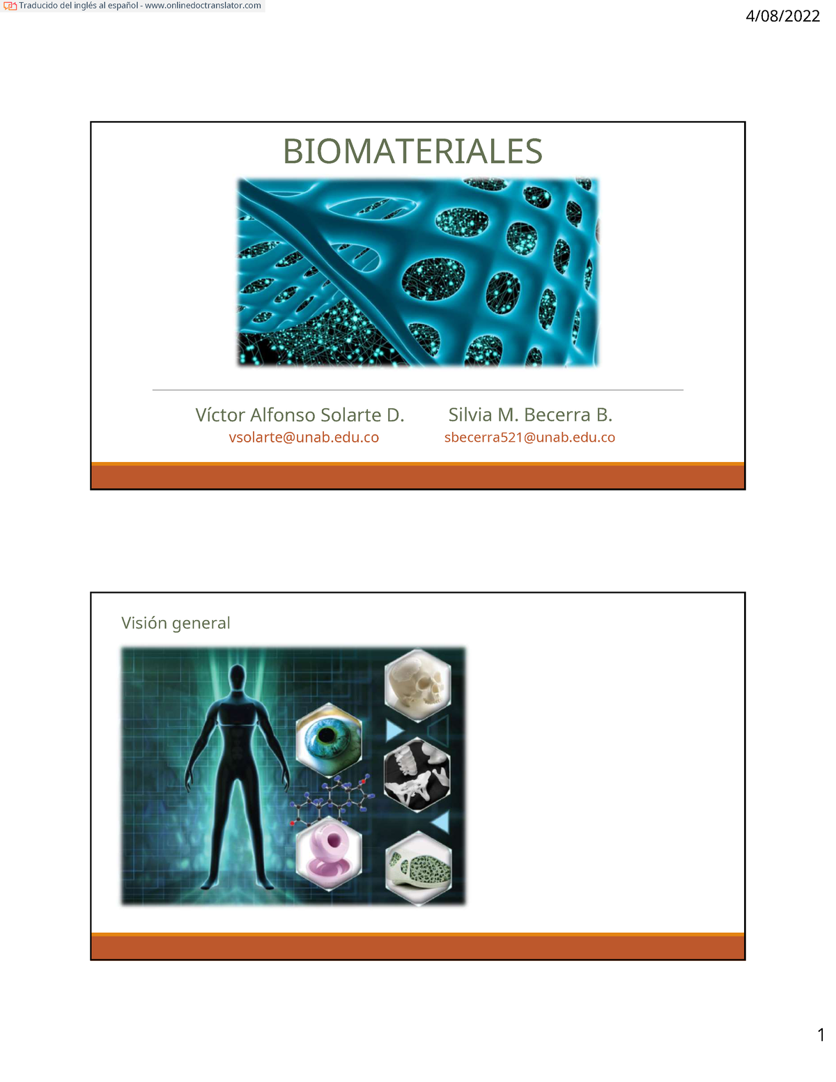 1. Introduccion A Los Biomateriales - 4/08/ BIOMATERIALES Víctor ...