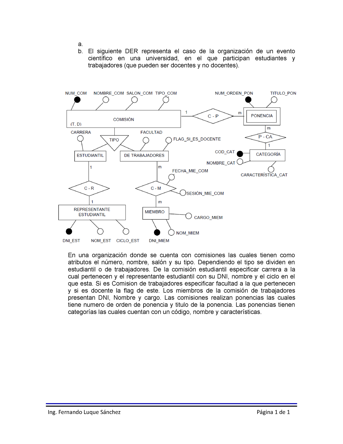 Caso B - Sdasdsadaaaaaaaaaaaaaaaaaaaaaaaaaaaaa - A. B. El Siguiente DER ...