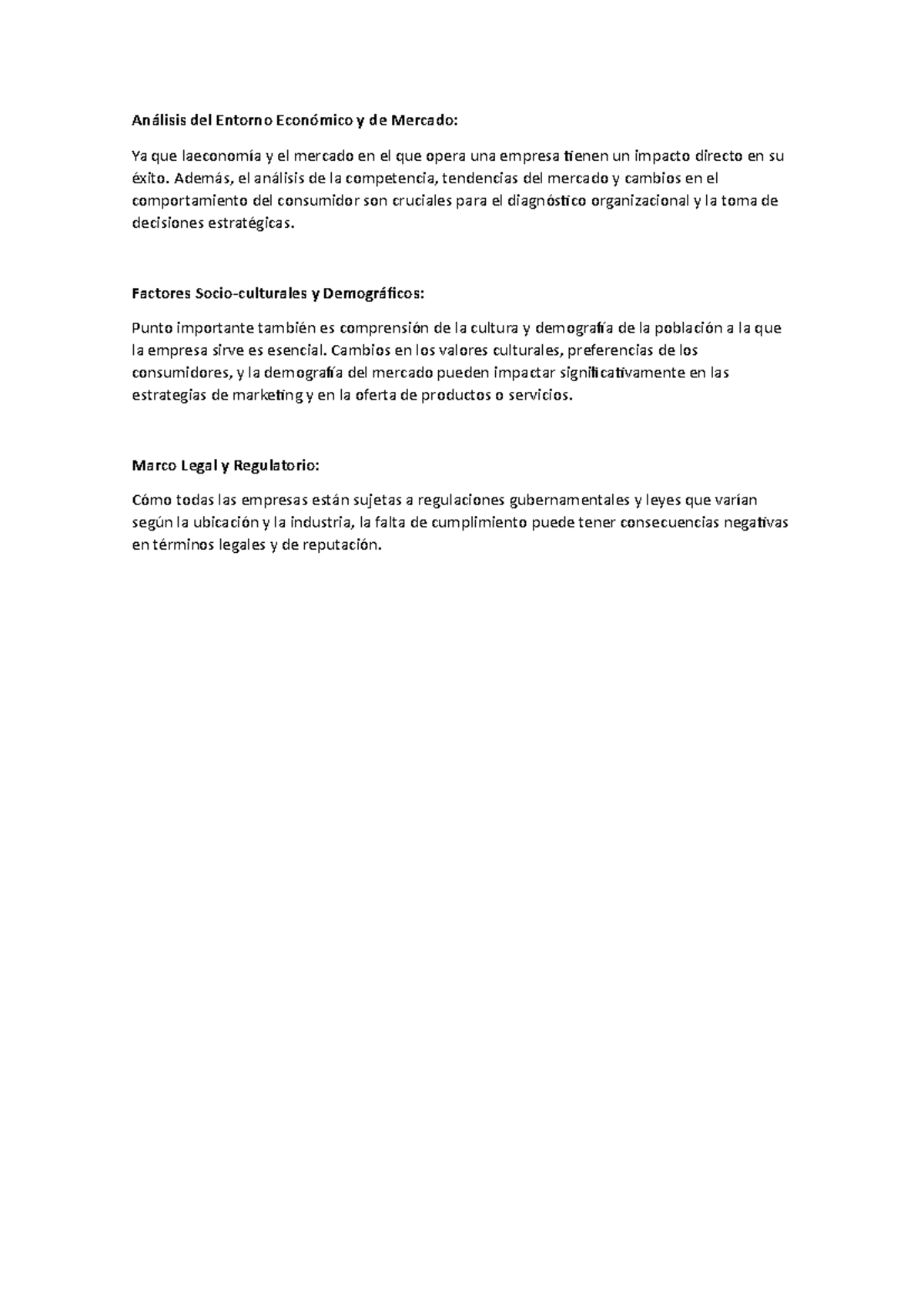 Diagnostico Actividad Inicial - Análisis del Entorno Económico y de ...