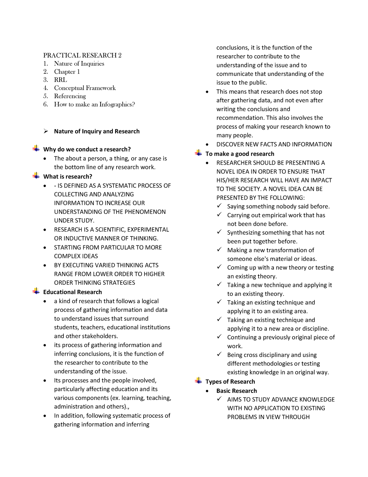 practical research 2 objectives