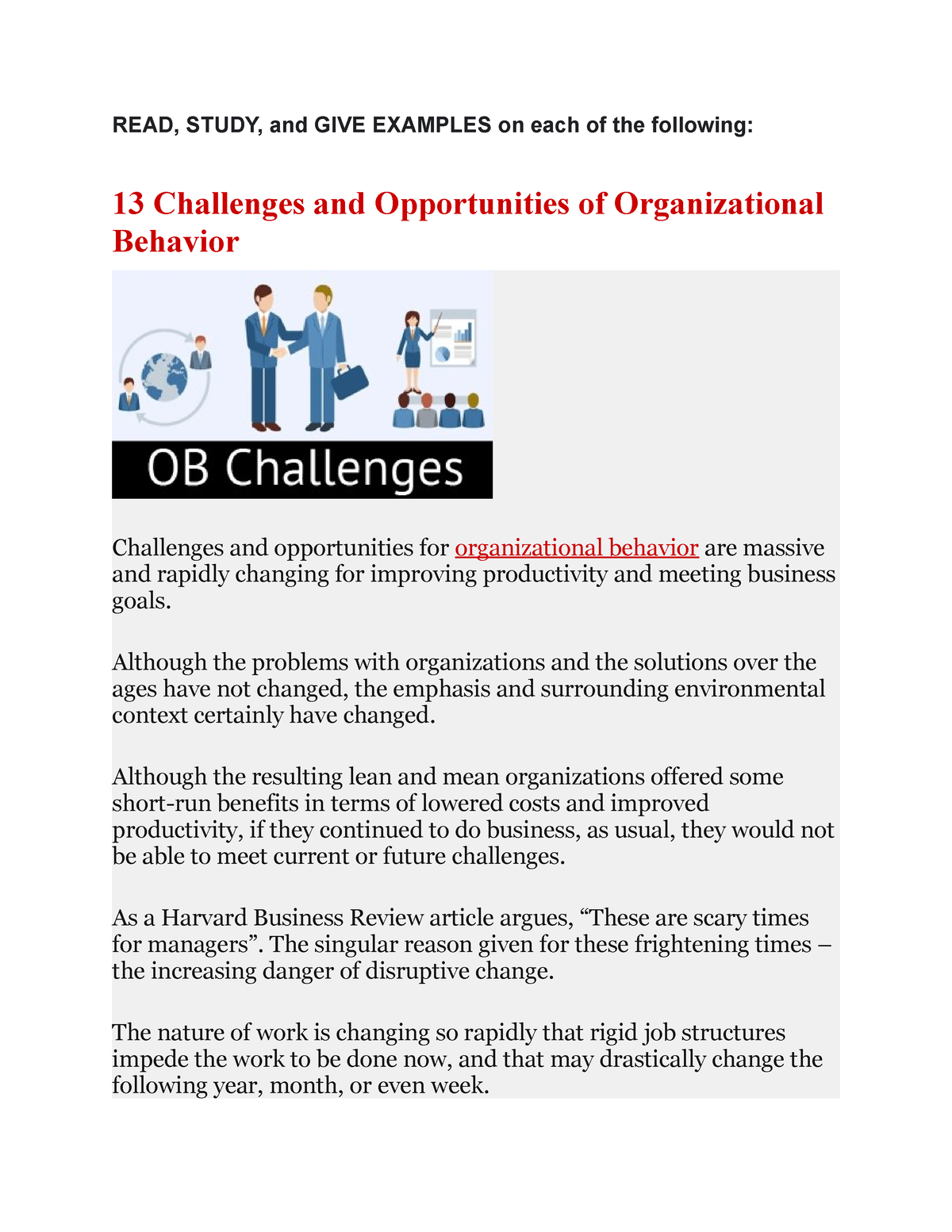 Challenges-and-Opportunities-in-OB - READ, STUDY, And GIVE EXAMPLES On ...