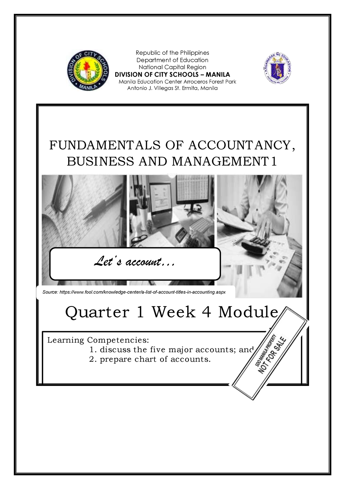 ABM 11 FAMB1 Q1 W4 Mod5 - Lecture Notes 2 - Republic Of The Philippines ...