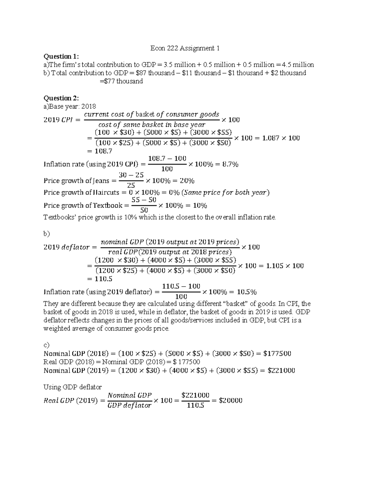 econ 321 assignment 1