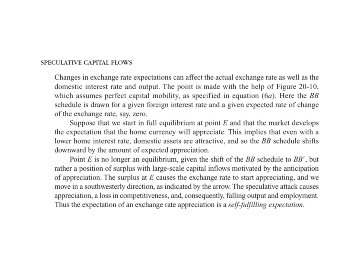 Speculative Capital Flows MACRO ECONOMICS Studocu