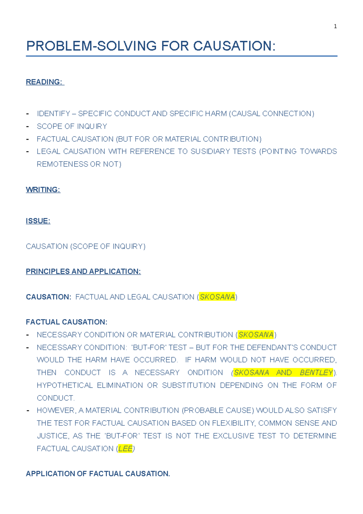 Problem+ Solving+FOR+ Causation - 1 PROBLEM-SOLVING FOR CAUSATION ...