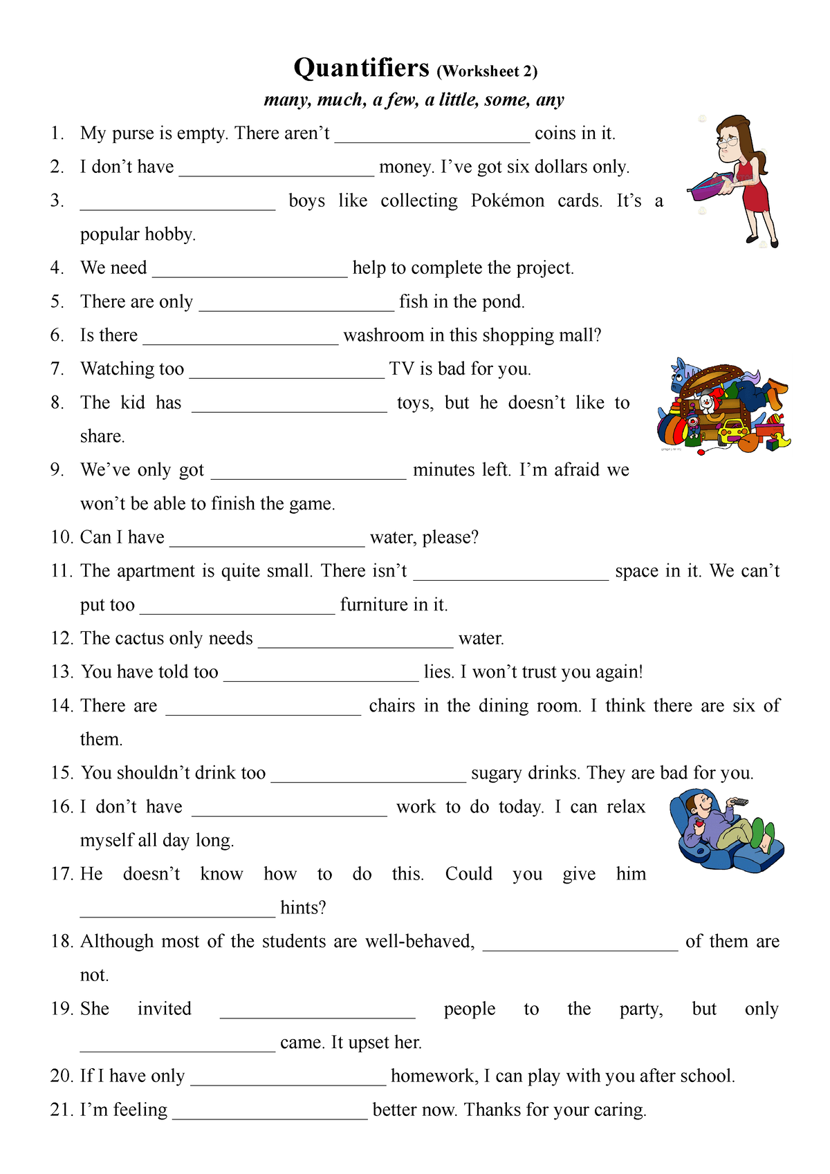 quantifiers-many-much-a-few-a-little-some-any-2-grammar-drills-98297