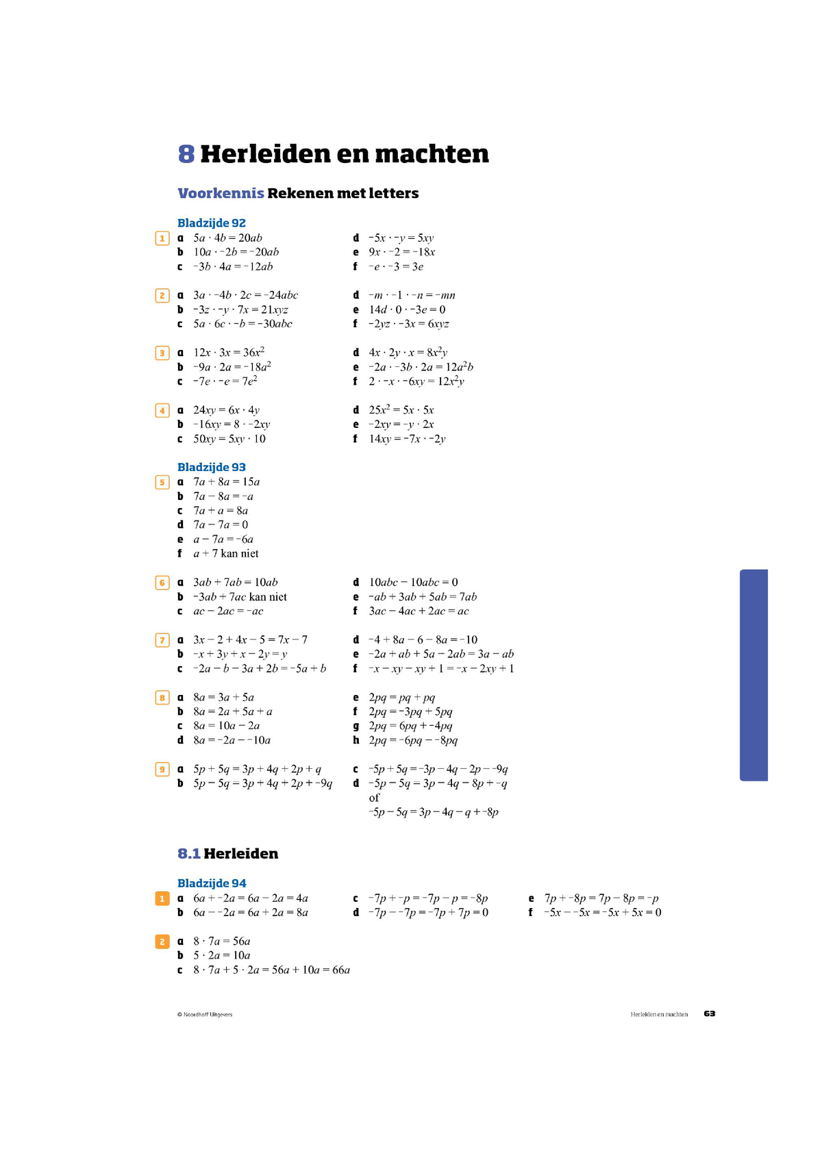 Getal En Ruimte Wiskunde 1havo/vwo Uitwerkingen H8 - Studeersnel