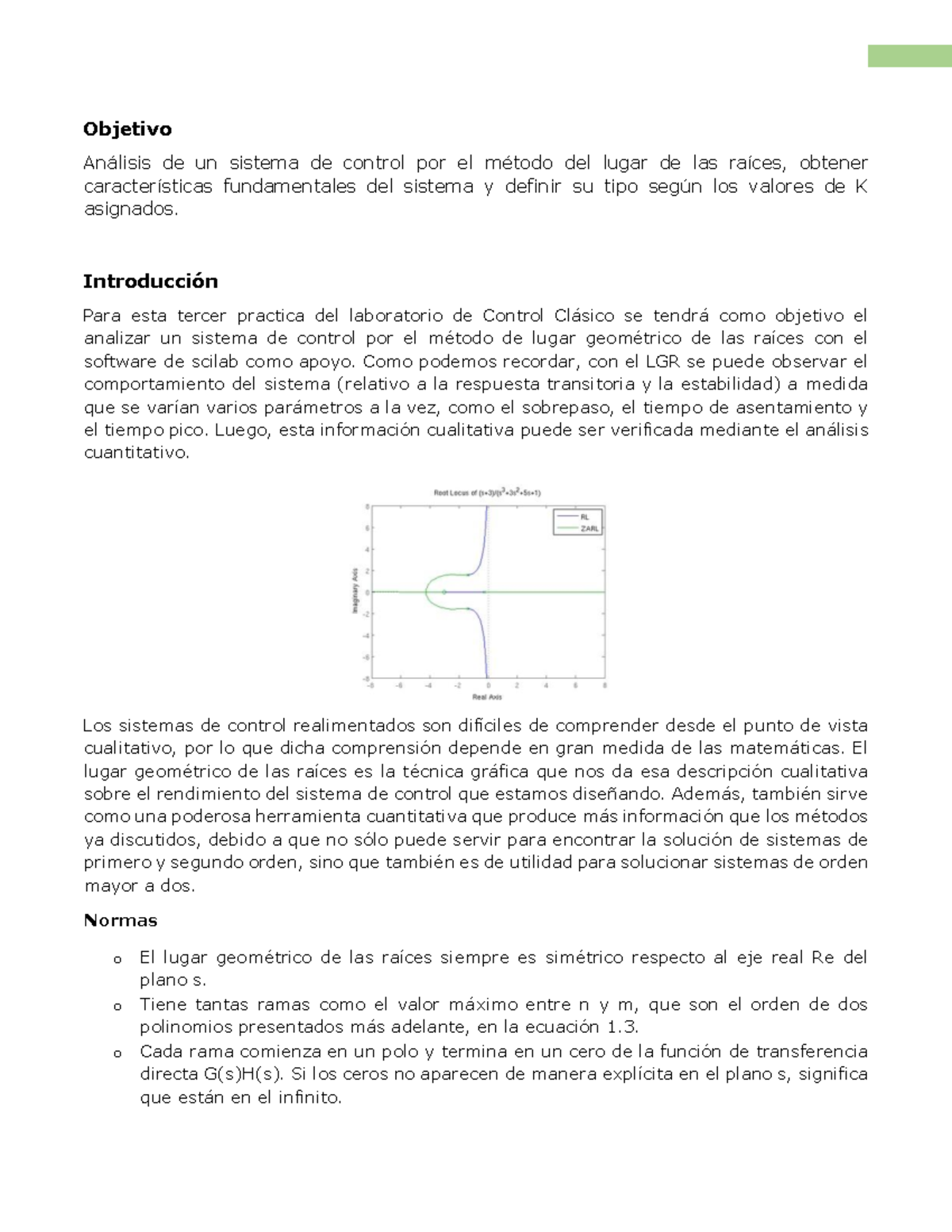 Practica 3 - Objetivo An·lisis de un sistema de control por el mÈtodo ...