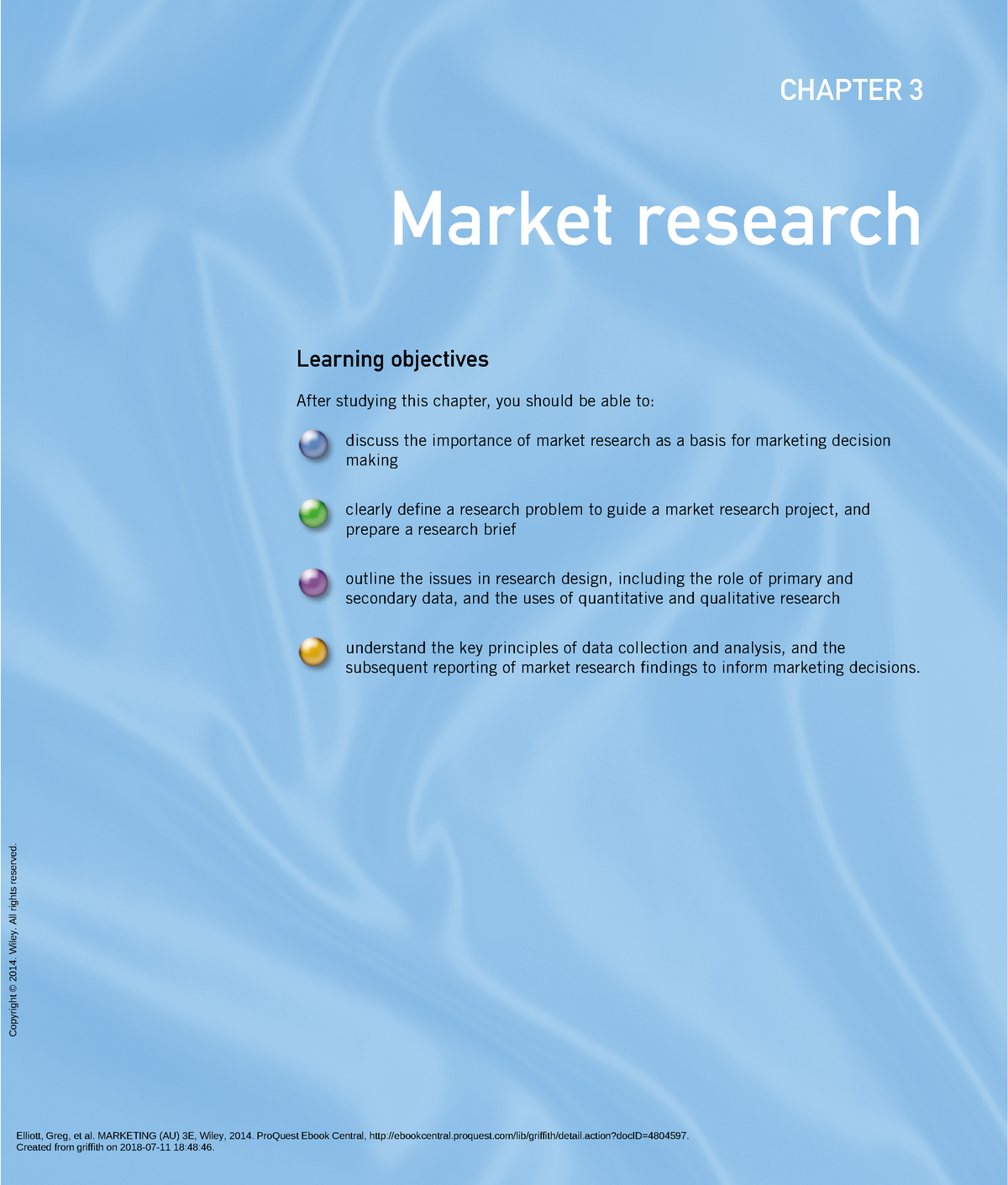 Chapter 3 Textbook Marketing - CHAPTER 3 Market Research Learning ...