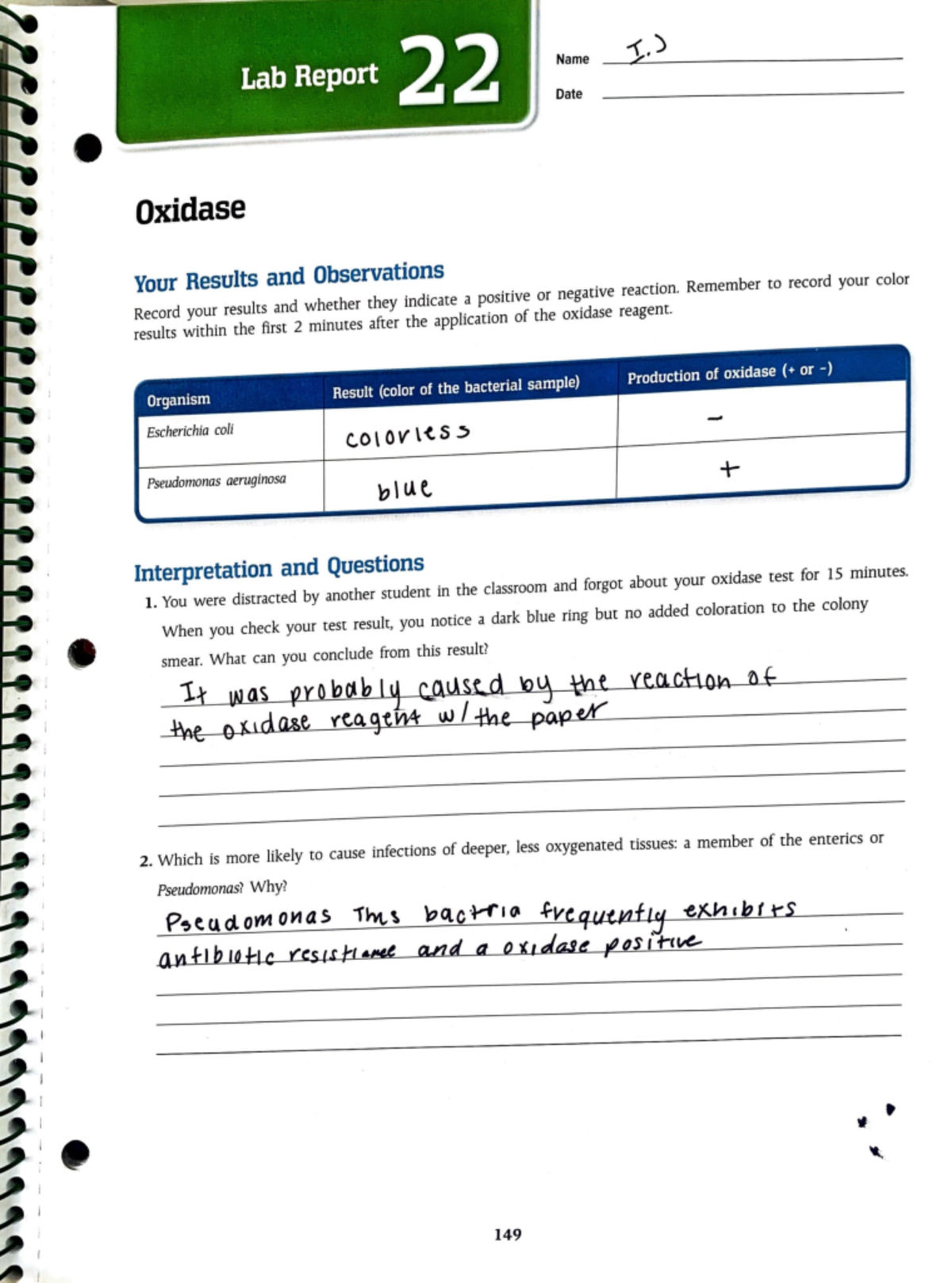 Adobe Scan Oct 1, 2023 Hehehe bend snsbsn Lab Report 2 2 l I ' Name