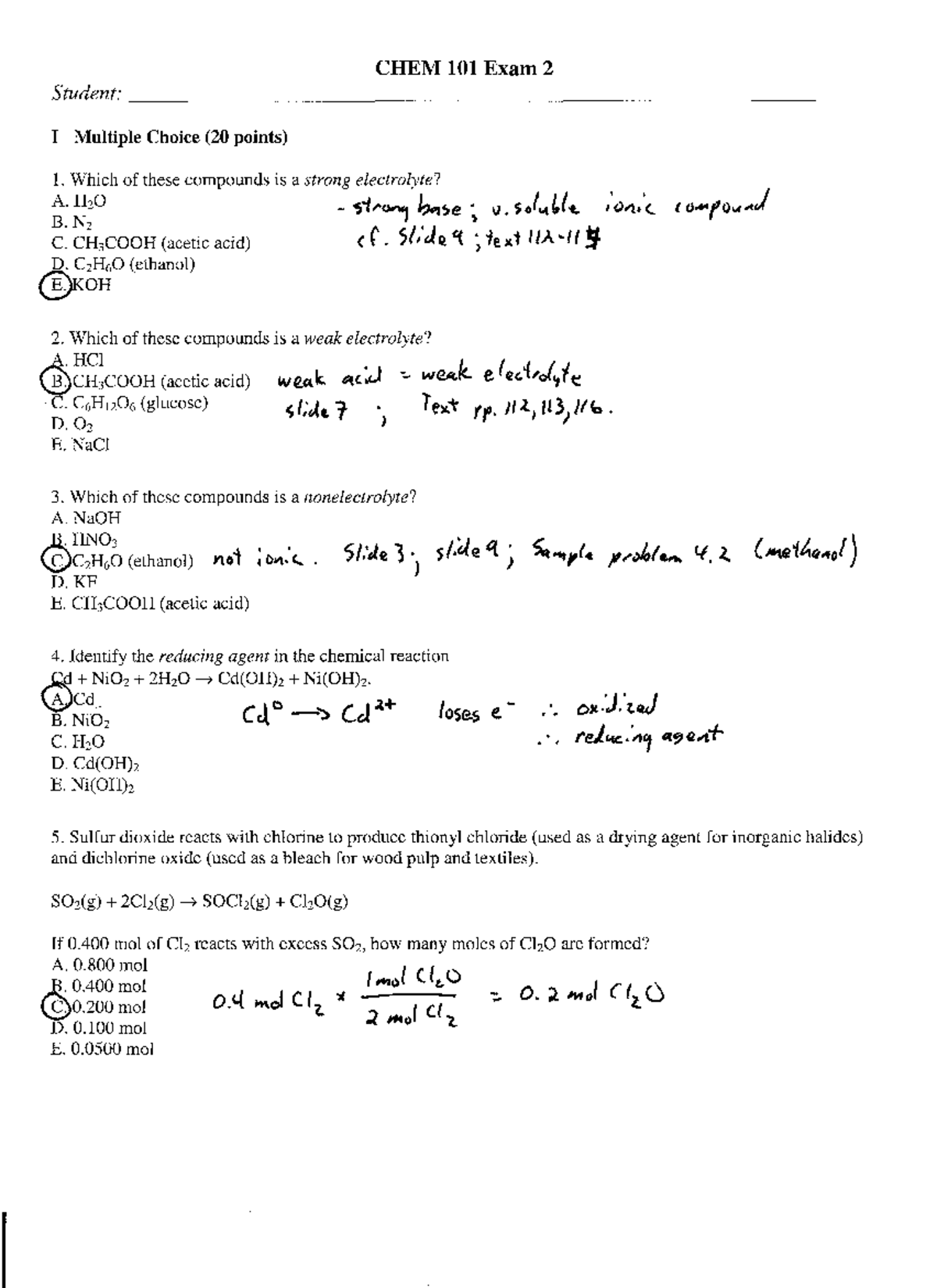 chem101f09e2key-thanks-applied-chemistry-studocu