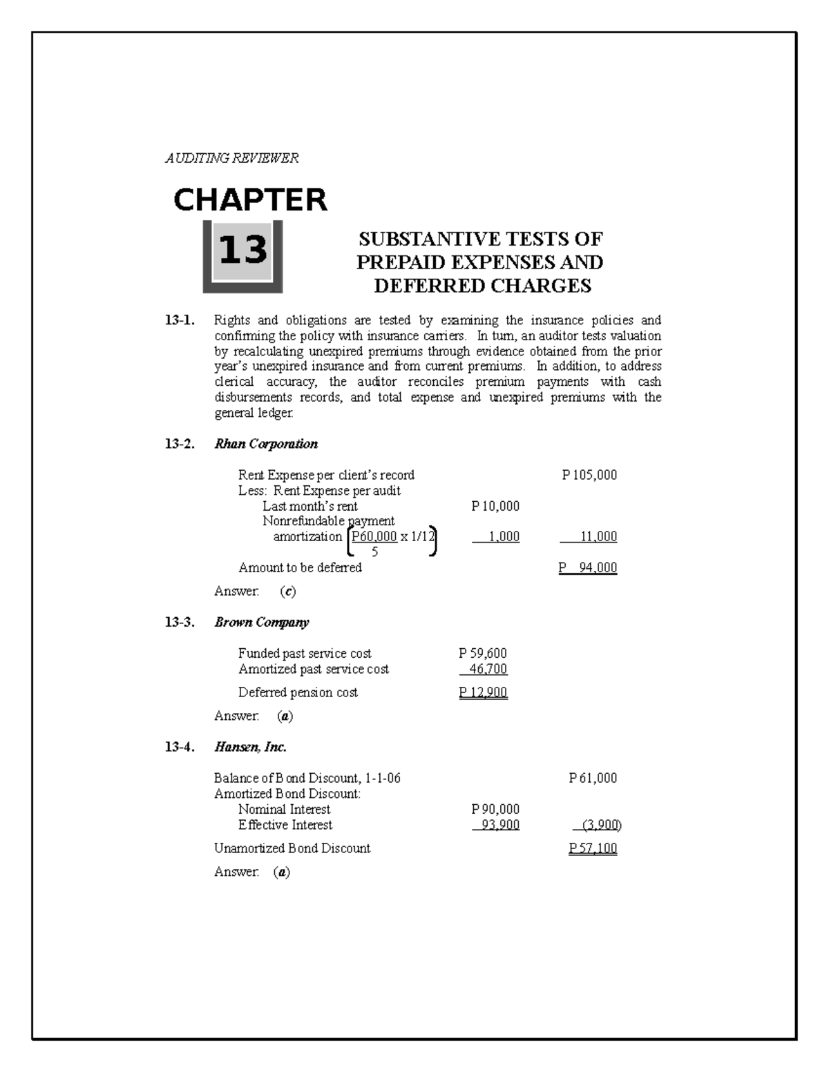 substantive-tests-of-prepaid-expenses-and-deferred-charges-auditing