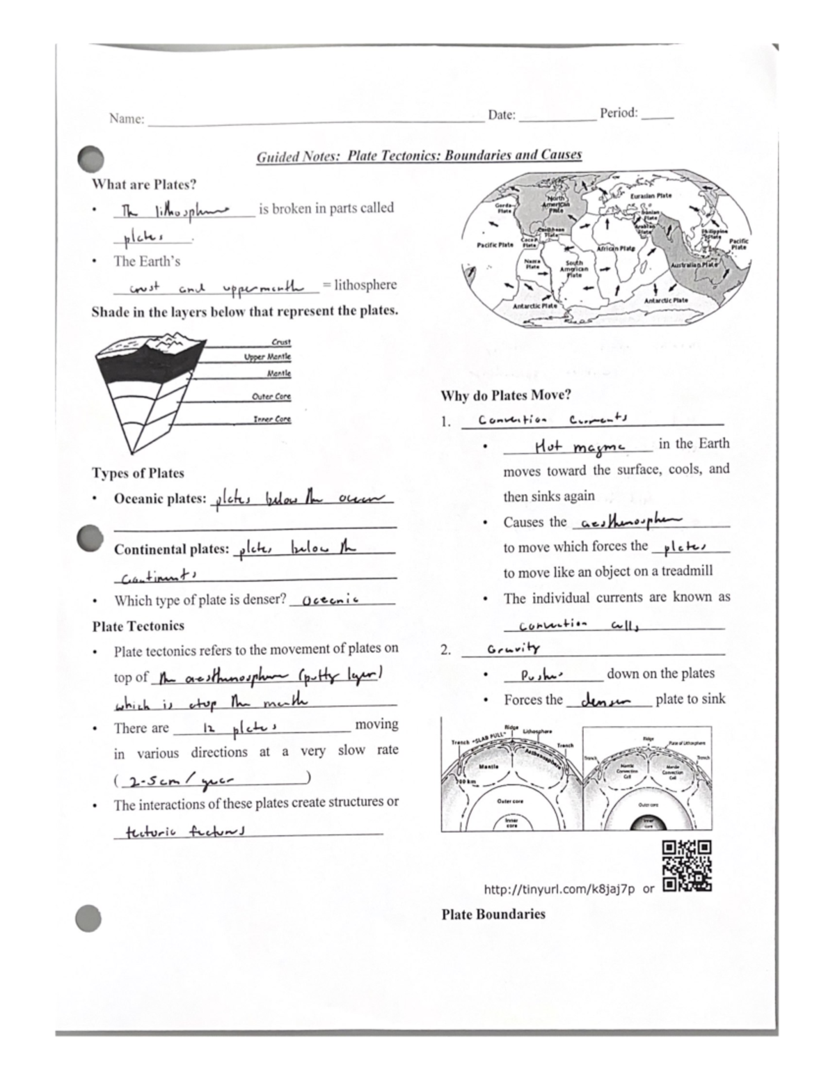 Plate Tectonics Notes Studocu